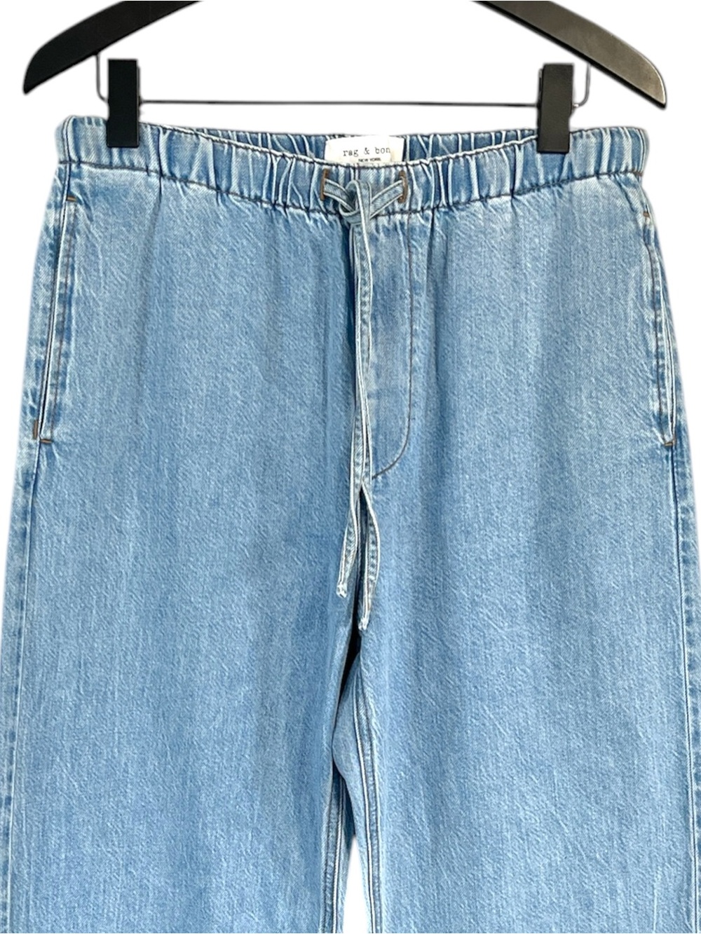 NWT Rag & Bone Wide Leg Lori Beach Pants size Small in Wentworth Light Wash - Picture 4 of 8